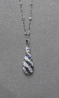 Art Deco Sapphire And Diamond Pendant